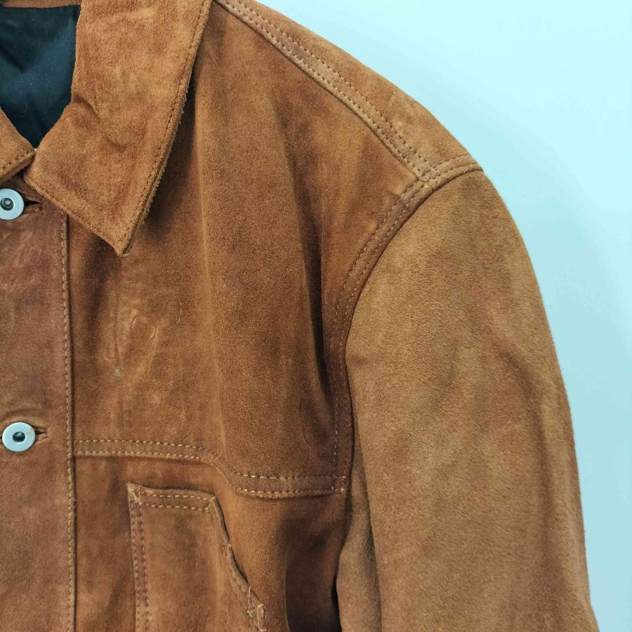 ZARA（ザラ） カウレザー スウェード ボタン ジャケット メンズ import