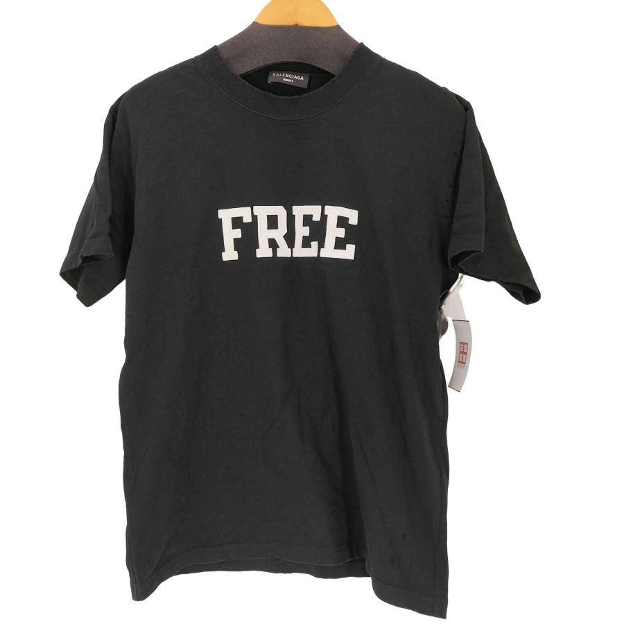 BALENCIAGA(バレンシアガ) FREEロゴTシャツ メンズ JPN：L 【中古】【ブランド古着バズストア】 BALENCIAGA（バレンシアガ） FREEロゴTシャツ メンズ JPN：L 中古 古着