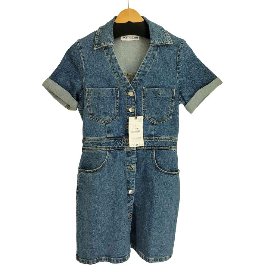 ZARA（ザラ） 半袖 デニムワンピース レディース import：L 中古 古着