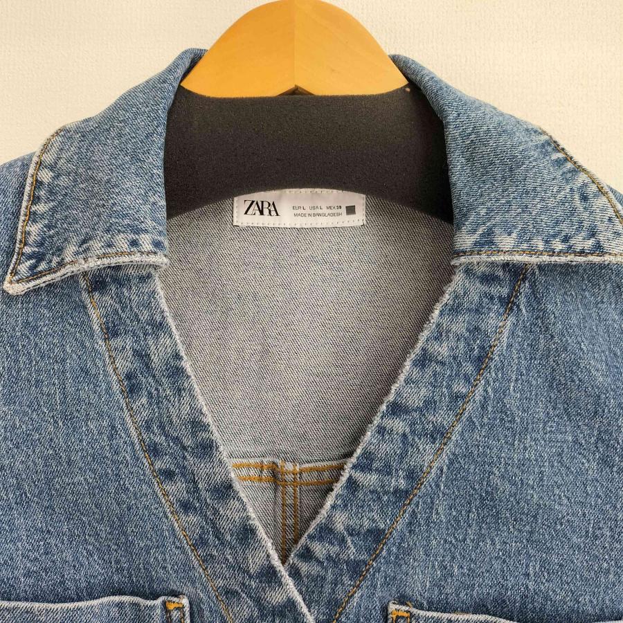 ZARA（ザラ） 半袖 デニムワンピース レディース import：L 中古 古着