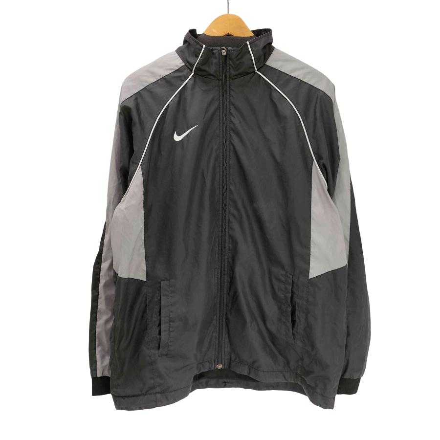 Nike ナイキ トラックジャケット スウォッシュ 刺繍ロゴ 00年代 NIKE ナイキ スウォッシュロゴ刺繍 袖ライン メッシュ切替