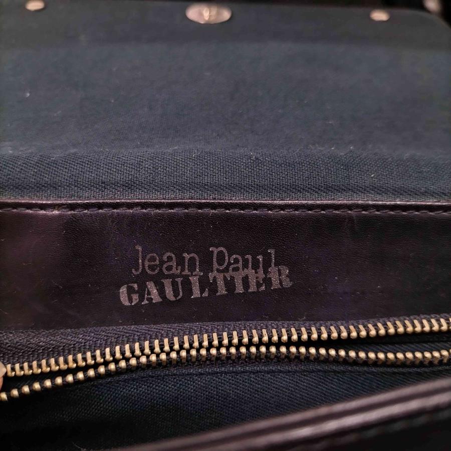 JEAN PAUL GAULTIER レザーショルダーバッグ メタルプレート Jean Paul Gaultier ジャンポールゴルチエJean GAULTIER