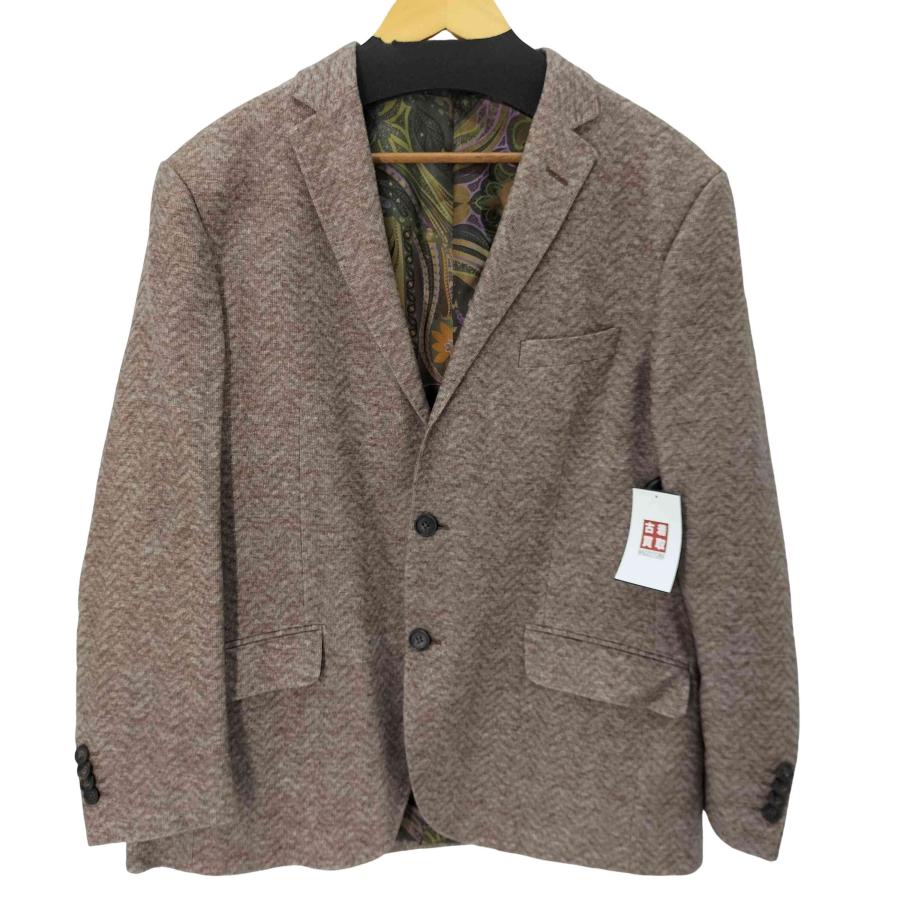 ETRO(エトロ) イタリア製 表地シルク100  裏地シルクペイズリー柄  2B テーラードジャケット メンズ 表記無 【中古】【ブランド古着バズストア】 ETRO（エトロ） イタリア製 表地シルク100 裏地シルクペイズリー柄 2B
