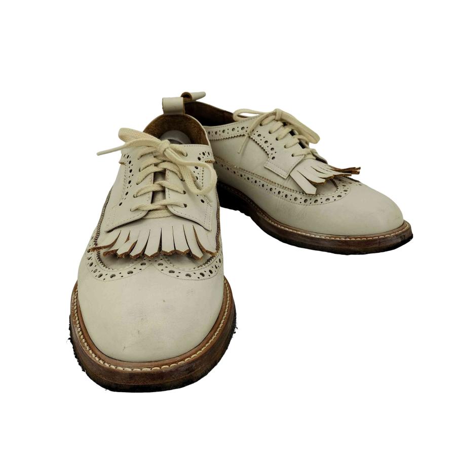 Hender Scheme(エンダースキーマ) クレープソール ウイングチップ タッセル レザー シューズ メンズ  左足5、右足6【中古】【ブランド古着バズストア】 Hender Scheme（エンダースキーマ） クレープソール ウイングチップ