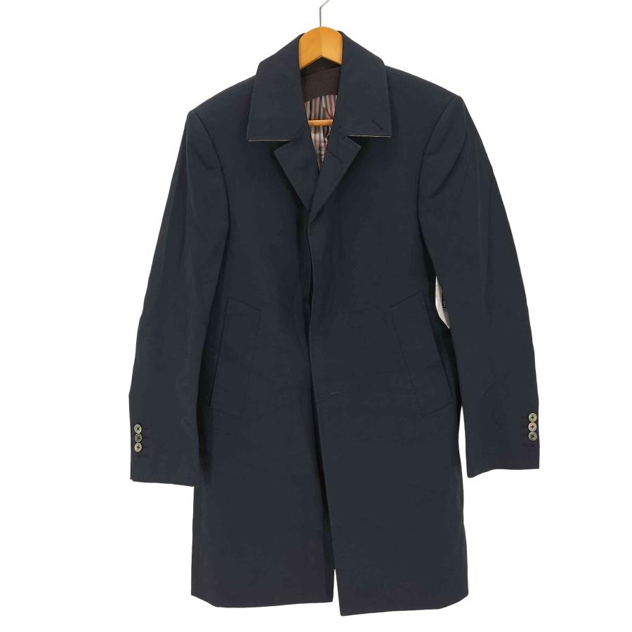 THOM BROWNE(トムブラウン) 裏ストライプ チェスターコート メンズ  0【中古】【ブランド古着バズストア】 THOM BROWNE（トム ブラウン） 裏ストライプ チェスターコート メンズ