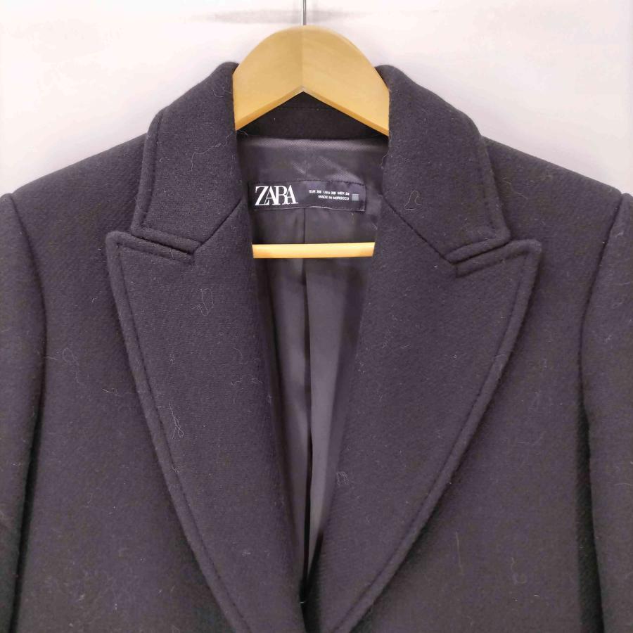 ZARA（ザラ） ツイード チェスター ロング コート レディース import