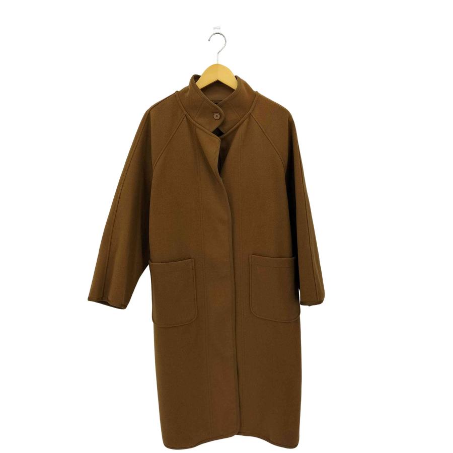 bajra(バジュラ) テンセルナイロン ドローコード デザインコート レディース JPN：S 【中古】【ブランド古着バズストア】 ドゥクラッセ（DoCLASSE） スタンドカラー ダブルポケット ロング