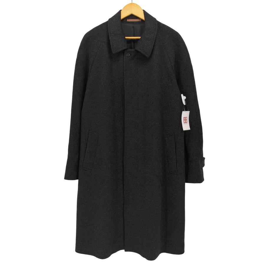 USED古着(ユーズドフルギ) 比翼仕立て ラグラン ウールカシミヤ ステン  