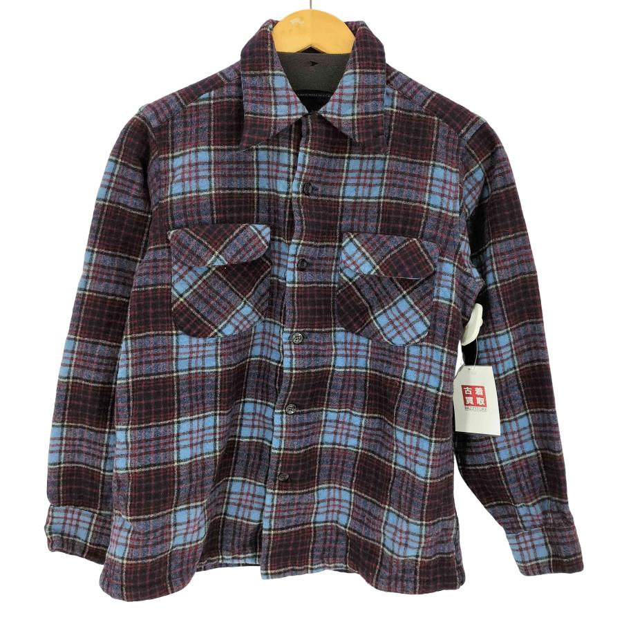 PENDLETON(ペンドルトン) 70s USA製 ウールオープンカラーシャツ メンズ  M【中古】【ブランド古着バズストア】 PENDLETON（ペンドルトン） 70s USA製 ウールオープンカラーシャツ