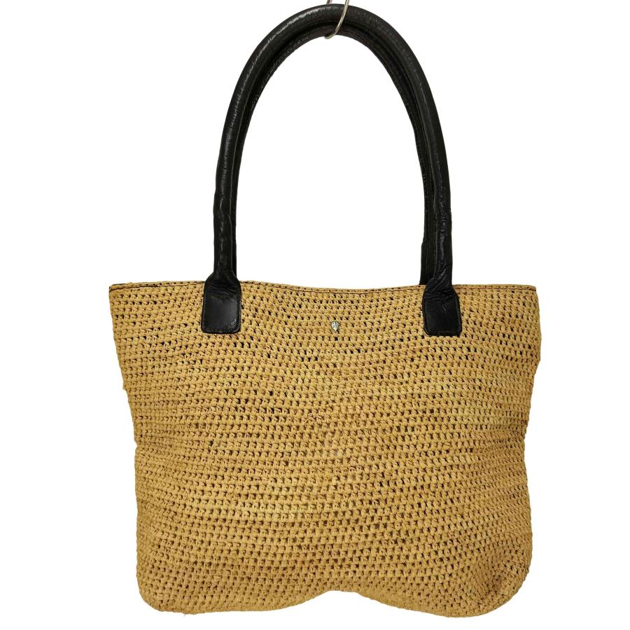 ヘレンカミンスキー ラフィア ハンドバッグ レザーハンドル ヘレンカミンスキー ラフィア ハンドバッグ レザーハンドル