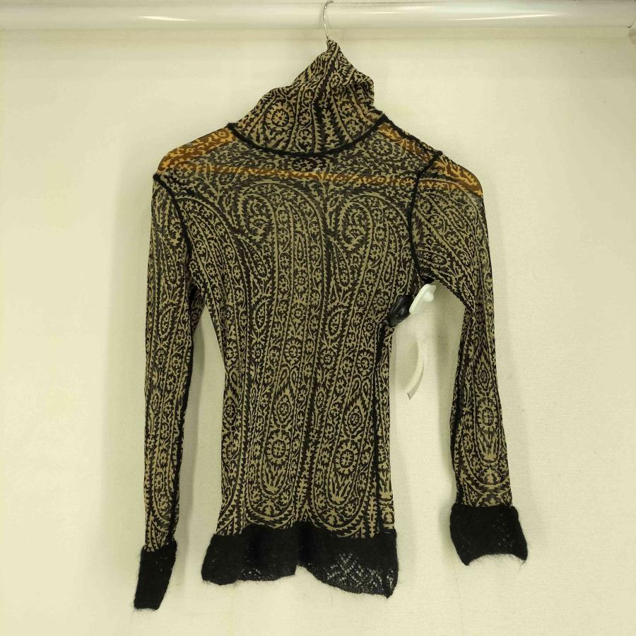 Jean Paul GAULTIER CLASSIQUE(ジャンポールゴルチエクラシック) 90S ペイズリー ハイネック パワーネット レディース import：M 【中古】【ブランド古着バズストア】 Jean Paul GAULTIER CLASSIQUE(ジャンポールゴルチエクラシック) 90S
