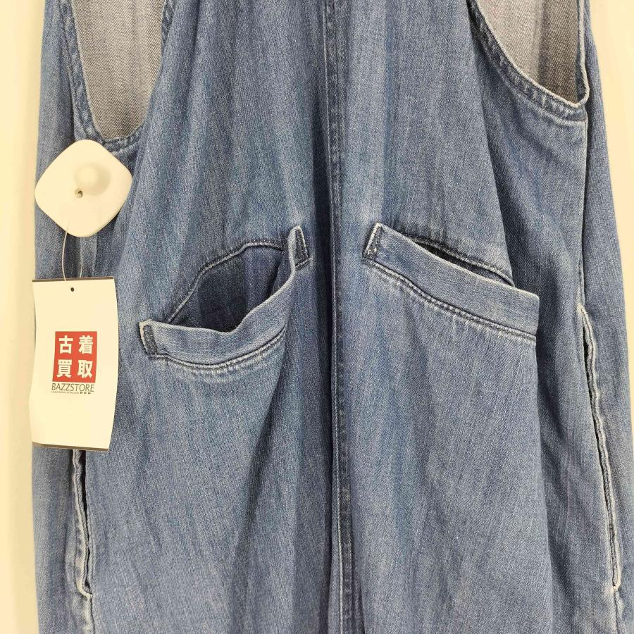 【新品】ヤヌーク　ロングデニムジャケット　ワンピース　ビッグサイズ　日本製 YANUK（ヤヌーク） ワイド デニム ワンピース ジャンスカ 吊り