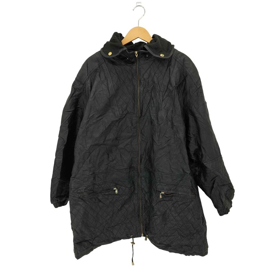 1点物⭕️お安く!◎Custom Vintage Fabric◎AR 9.75 USED古着(ユーズドフルギ) {{MAGGIE LAWRENCE}} ドローコード レザー