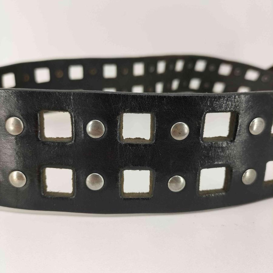 J.LINDEBERG（ジェイリンドバーグ） ロゴ刻印 スタッズ レザーベルト