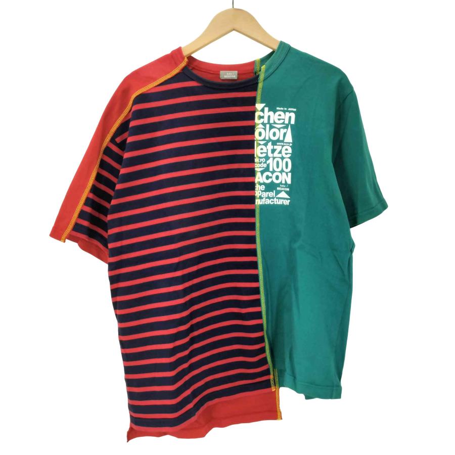 kolor BEACON(カラービーコン) 20SS Switching Border T-shirt スイッチング ボーダー Tシャツ ドッキング メンズ JPN：3 【中古】【ブランド古着バズストア】 kolor BEACON(カラービーコン) 20SS Switching Border T-shirt ス 中古