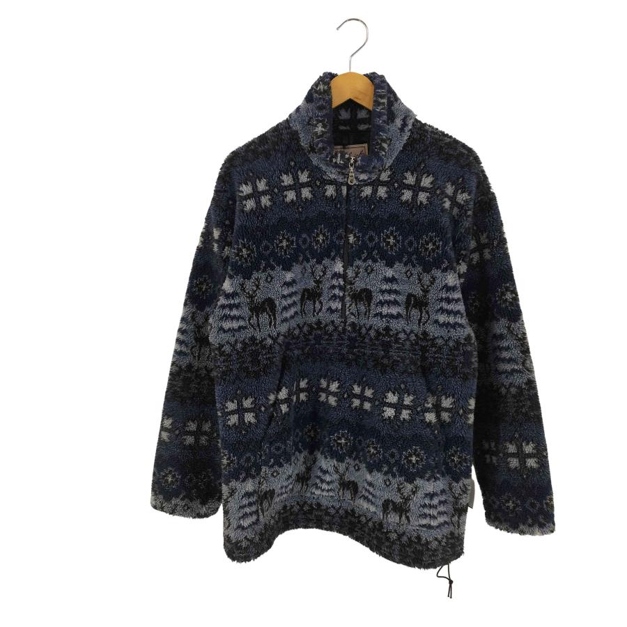 WOOLRICH(ウールリッチ) USA製 フリースプルオーバー メンズ import：M 【中古】【ブランド古着バズストア】 WOOLRICH（ウールリッチ） USA製 フリースプルオーバー メンズ import