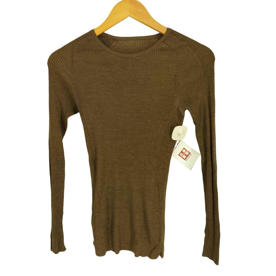 Chaos(カオス) 18G シルク リブニット クルーネック プルオーバー レディース FREE 【中古】【ブランド古着バズストア】 Kaos（カオス） Chaos(カオス) 18G シルク リブニット クルーネック