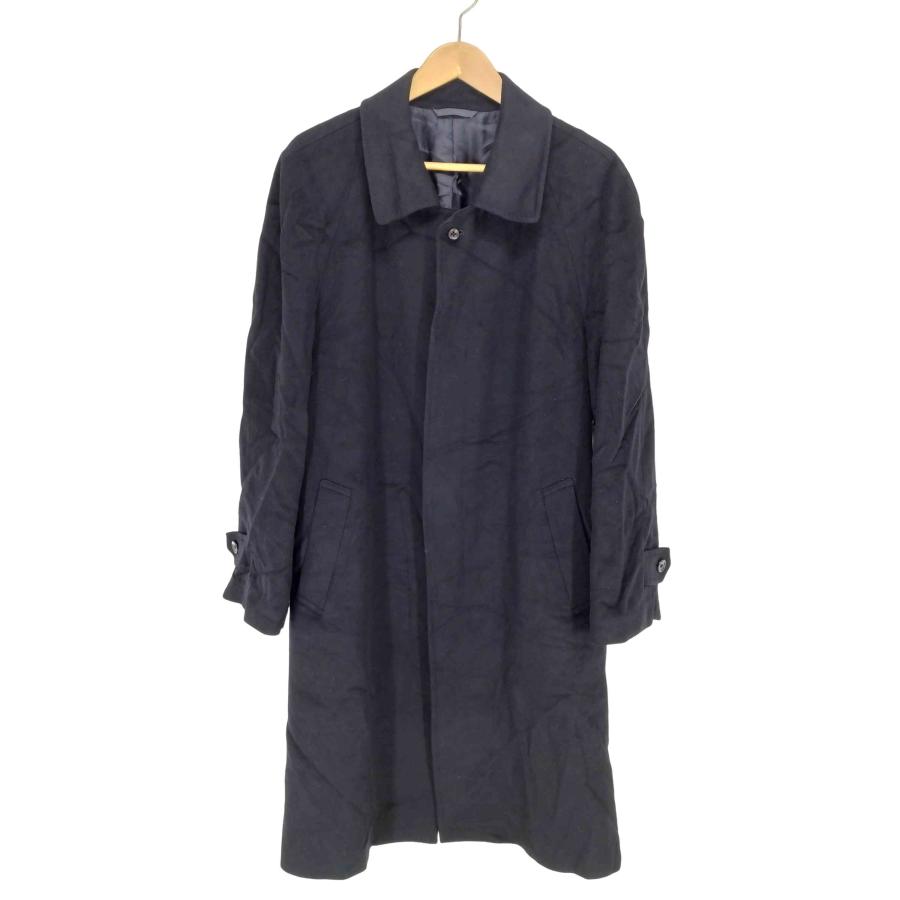 USED古着(ユーズドフルギ) カシミア100% 比翼ステンカラーコート メンズ 表記無 【中古】【ブランド古着バズストア】 USED古着(ユーズドフルギ) カシミヤ100 比翼ステンカラーコート メンズ