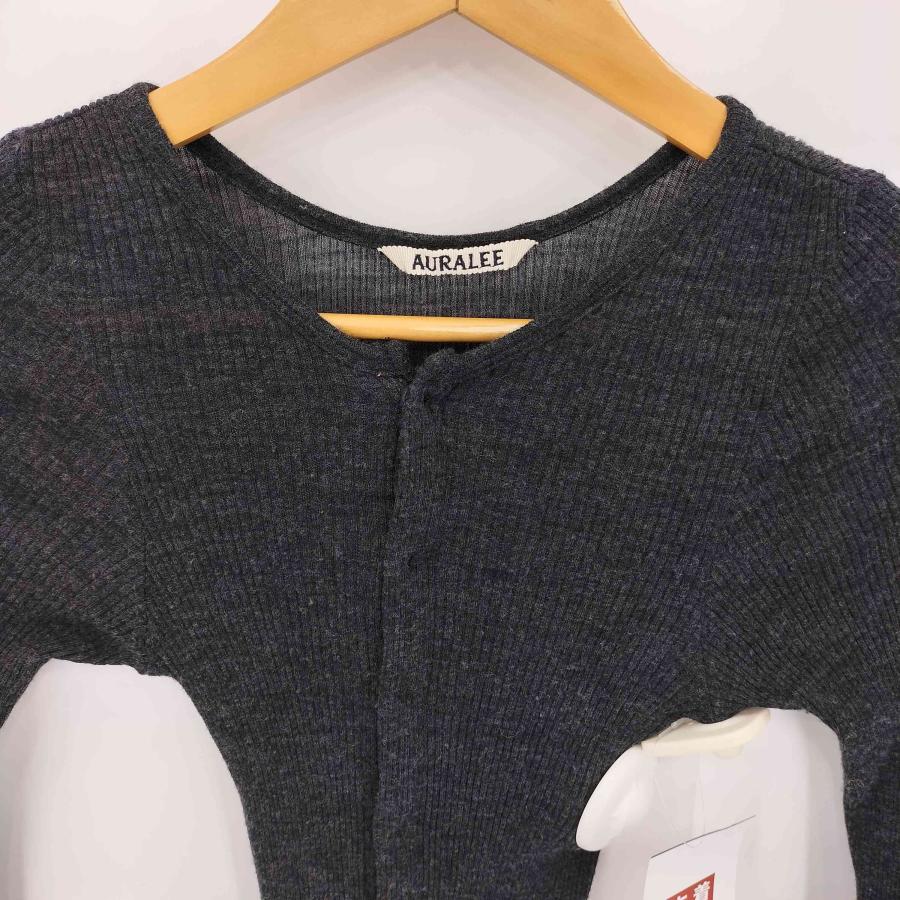 AURALEE（オーラリー） WOOL SOFT RIB CARDIGAN ウール ソフト リブ