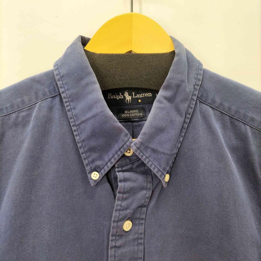 美品ラルフローレン　ボタンダウンシャツ　コーデュロイ　【M】ブラック長袖ロゴ刺繡 90s ラルフローレン コーデュロイシャツ M ブレイク POLORALPH LAUREN