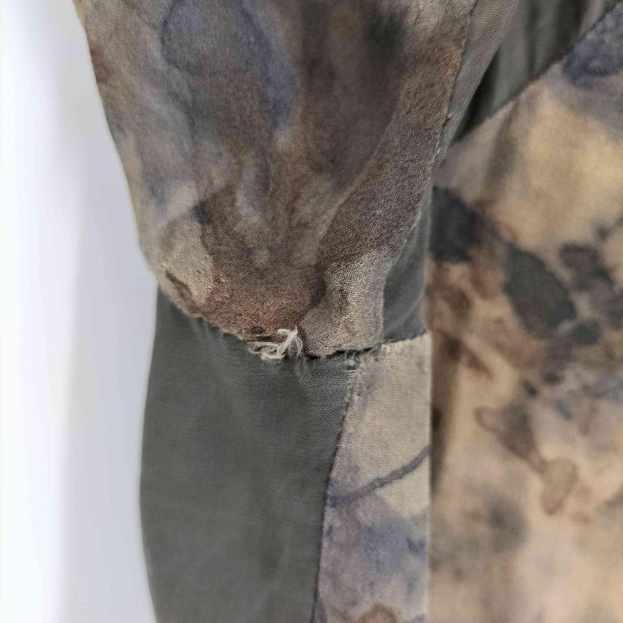 SHARE SPIRIT(シェアースピリット) シルク100％ 総柄 ダブルジップ スカジャン メンズ JPN：44 【中古】【ブランド古着バズストア】 SHARE SPIRIT（シェアースピリット） シルク100％ 総柄 ダブルジップ