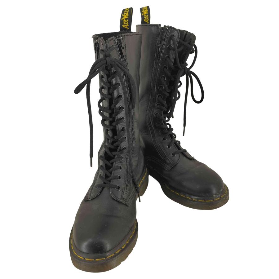 Dr.Martens(ドクターマーチン) 14ホール ロングブーツ レディース UK：4 【中古】【ブランド古着バズストア】 Dr.Martens（ドクターマーチン） 14ホール ロングブーツ レディース UK