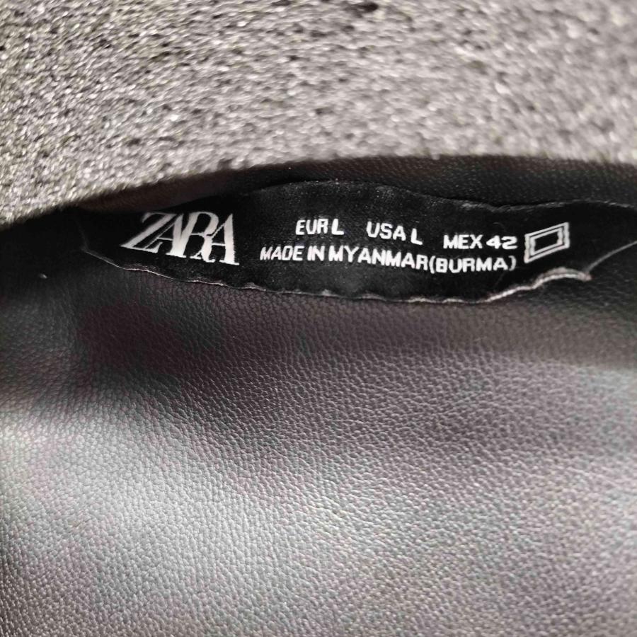 ZARA（ザラ） FAKE LEATHER PUFF JACKET 中綿 フェイクレザー パフ