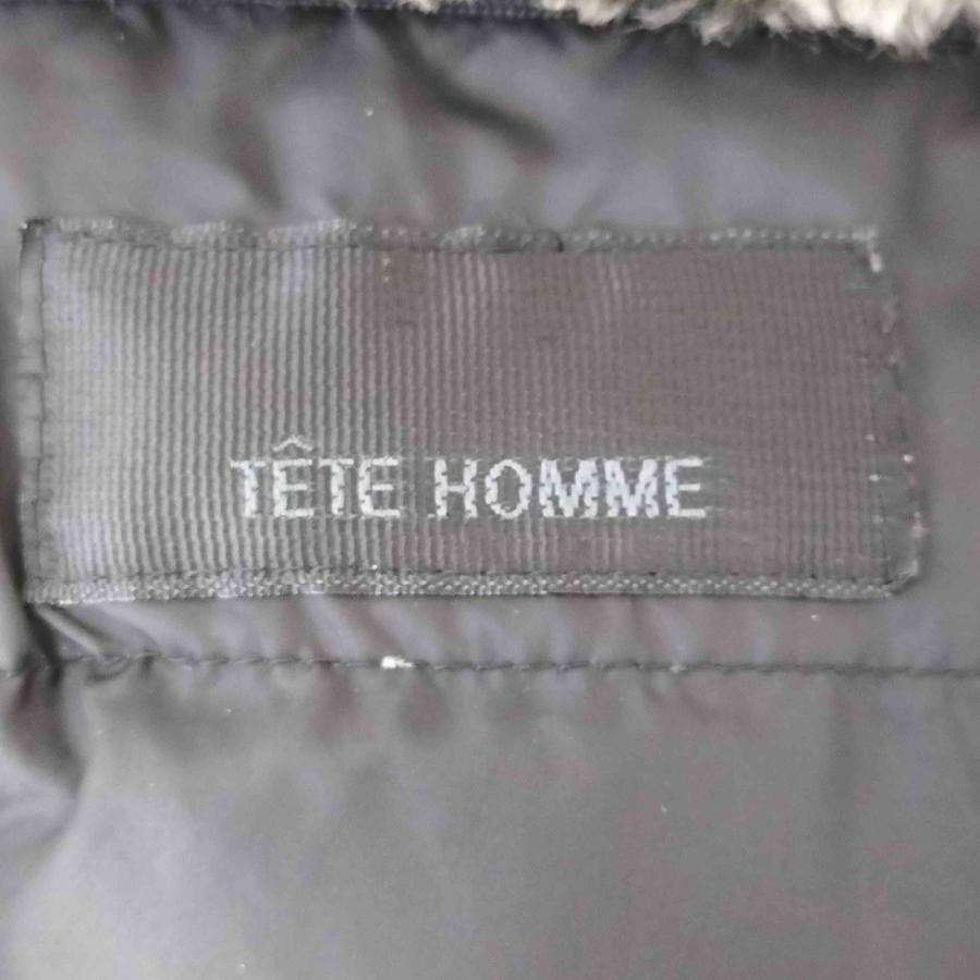 TETE HOMME(テットオム) ベロアファー ダウンジャケット メンズ JPN：M 【中古】【ブランド古着バズストア】 TETE HOMME（テット オム） ベロアファー ダウンジャケット メンズ JPN