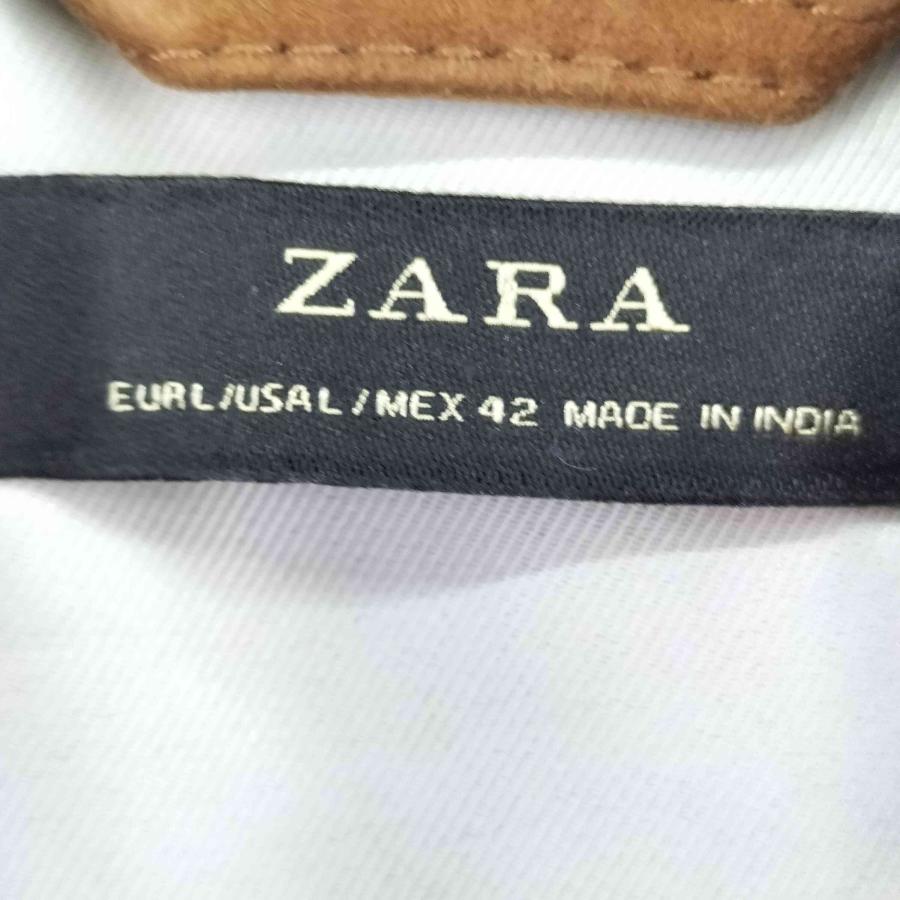 美品 ZARA スエード シングルライダースジャケット 牛革 カウレザー ZARA（ザラ） スエードレザーシングルライダースジャケット メンズ