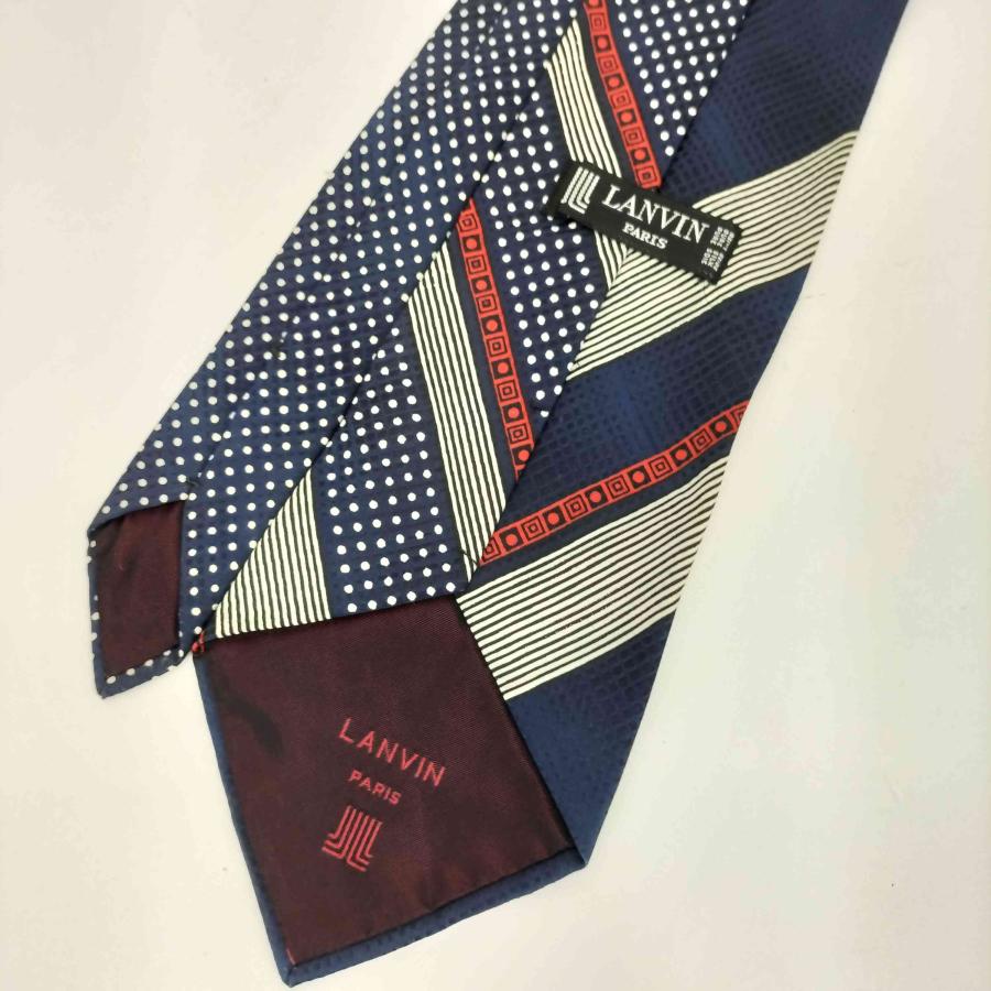 LANVIN（ランバン） ドット切替 SILK シルクネクタイ メンズ 表記無