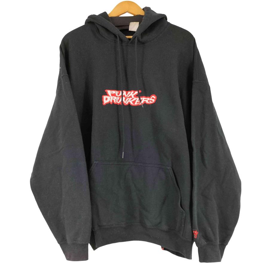 PUNK DRUNKERS DRUNKERS(パンクドランカーズ) ロゴ刺繍 フーディ
