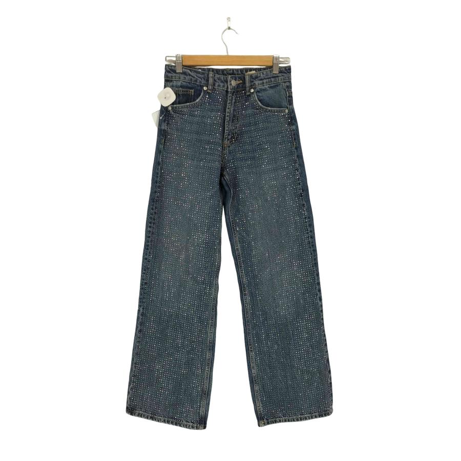 ZARA（ザラ） ラインストーンデザインデニムパンツ レディース 32 中古