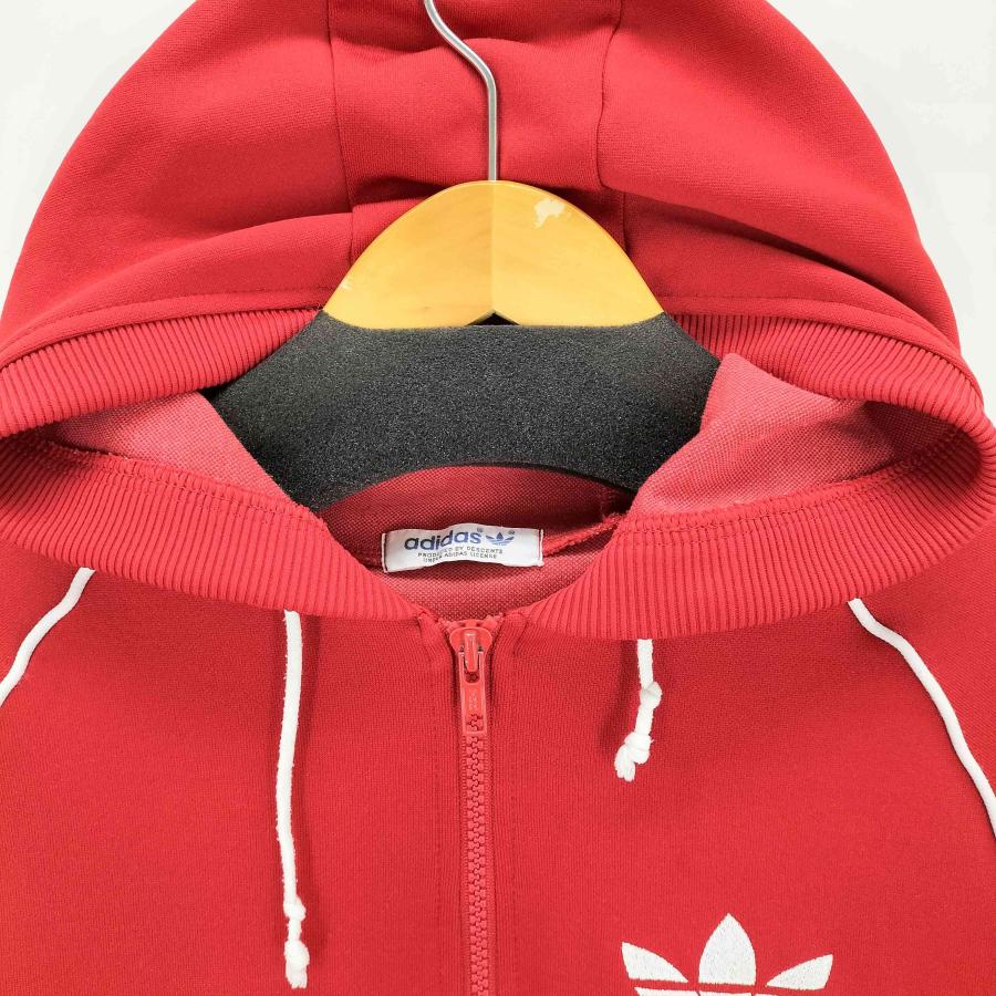 adidas（アディダス） 80s トレフォイルロゴ刺繍 ハーフジップパーカー