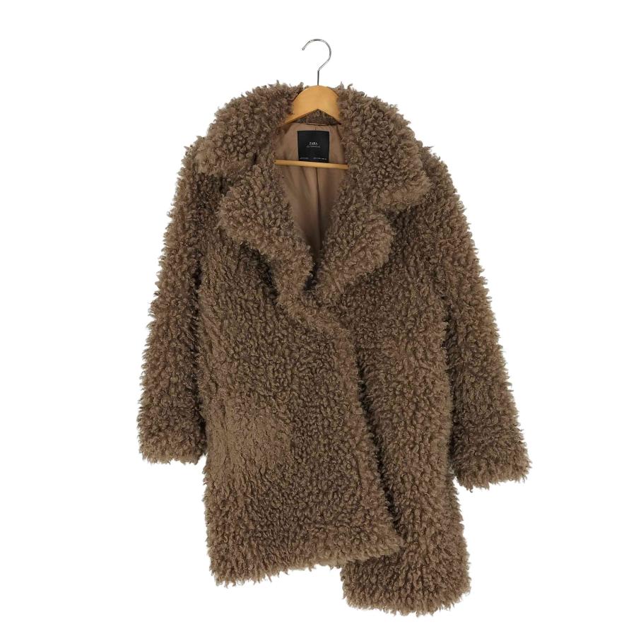 ZARA（ザラ） フェイクファー プードル ボリュームコート レディース