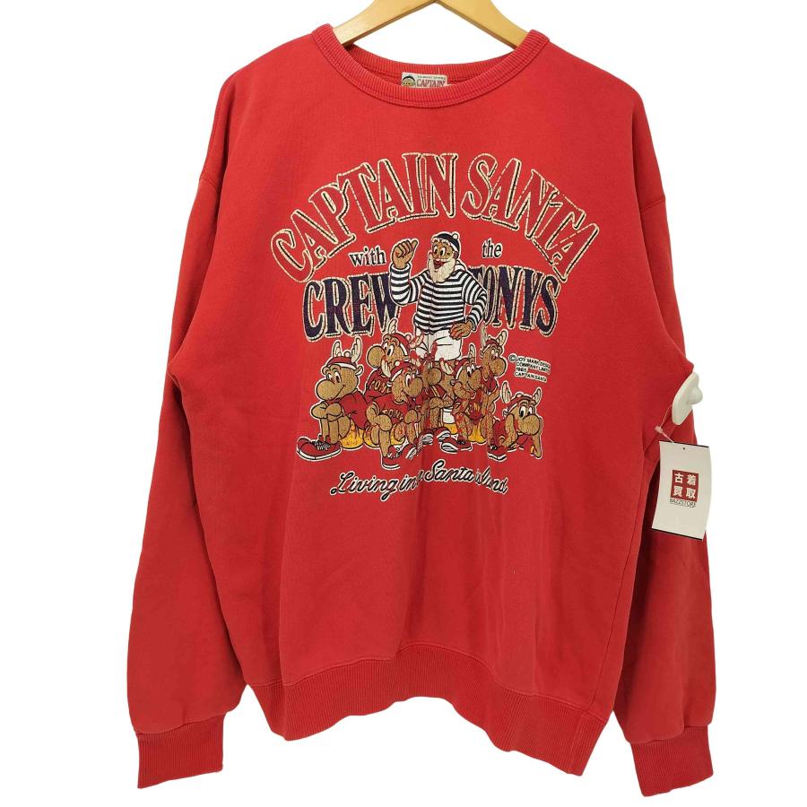 CAPTAIN SANTA SANTA(キャプテンサンタ) フロントプリントクルーネック