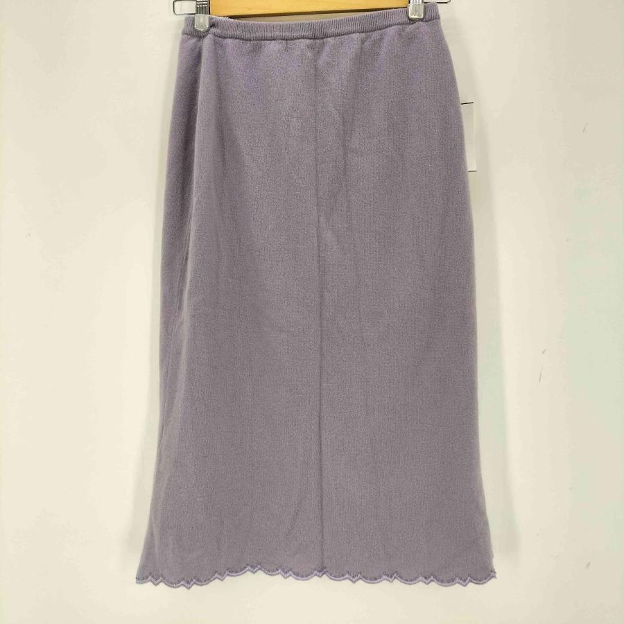 KEITA MARUYAMA（ケイタマルヤマ） アンゴラ混 花刺繍ニットスカート