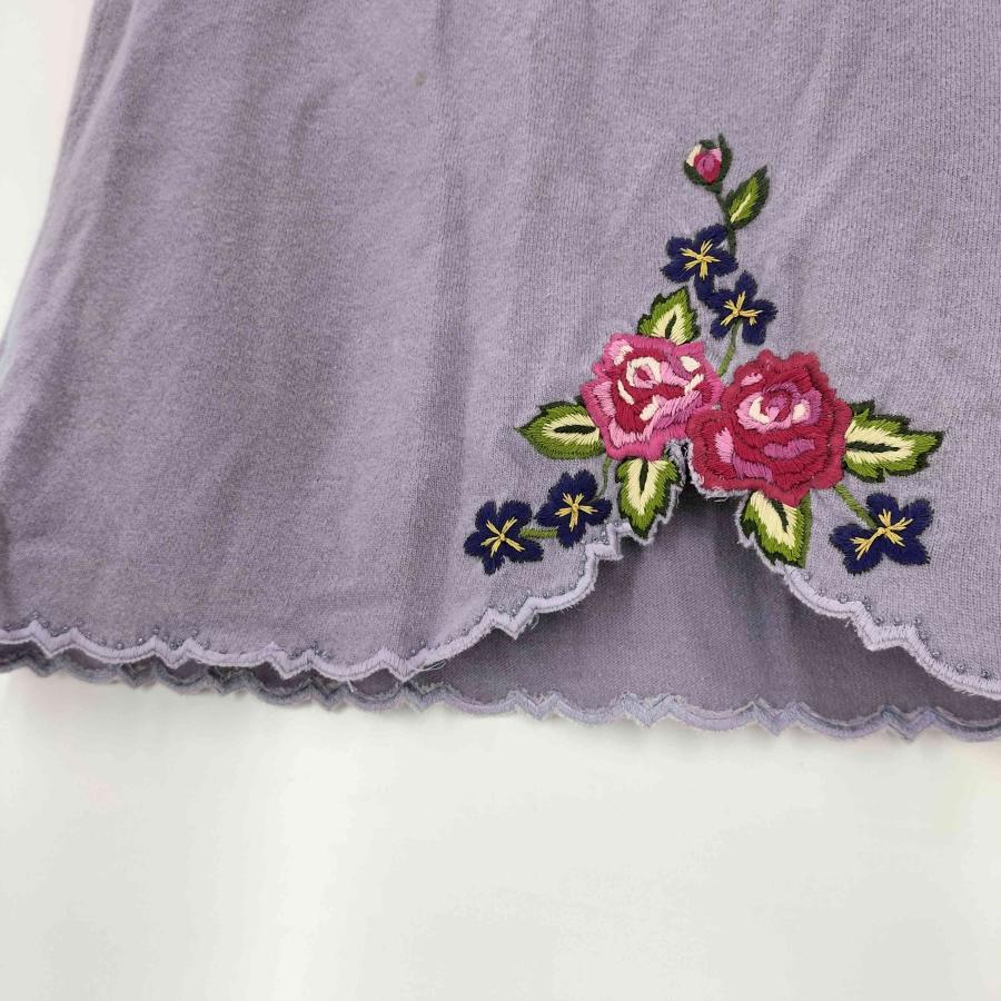 KEITA MARUYAMA（ケイタマルヤマ） アンゴラ混 花刺繍ニットスカート