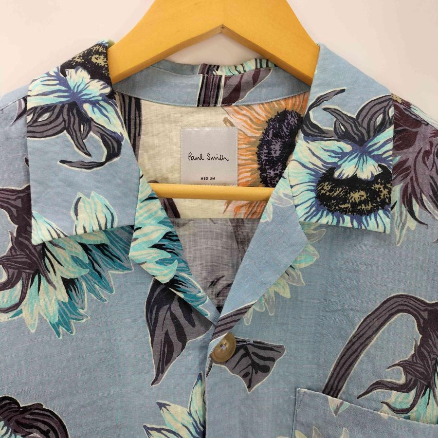 Paul Smith（ポール・スミス） 花柄 総柄 開襟 オープンカラー リネン