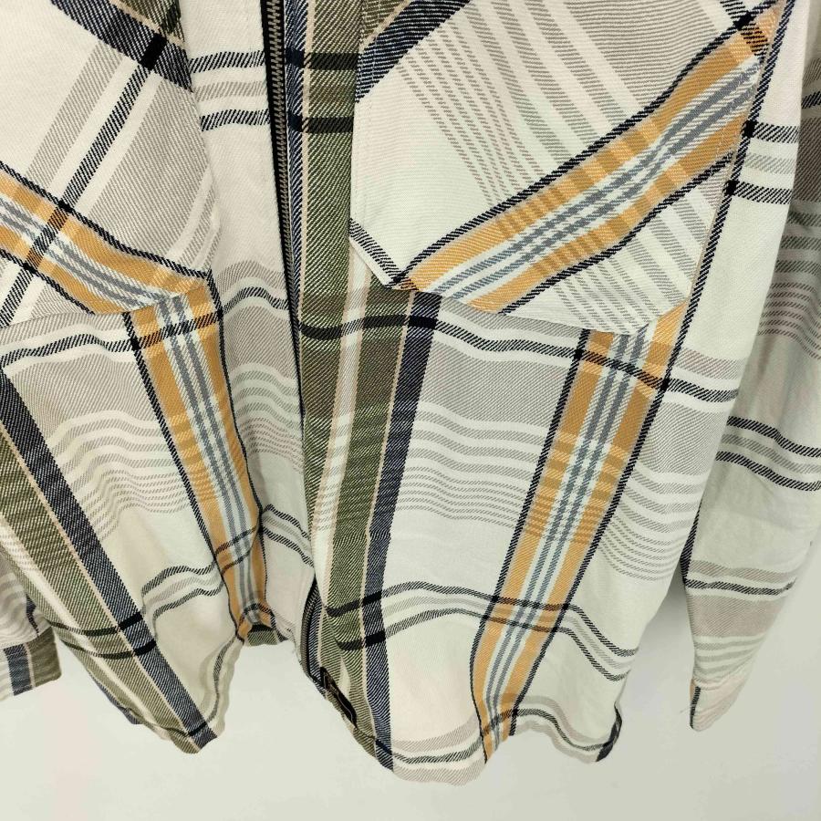 ZARA（ザラ） チェック柄 ジップアップ ブルゾンジャケット メンズ