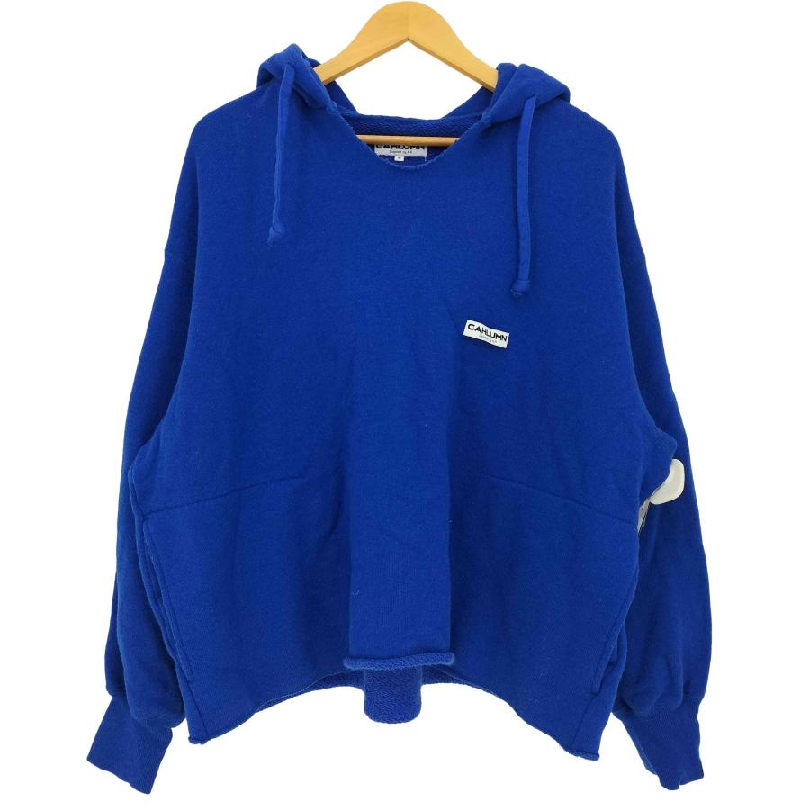 CAHLUMN(カウラム) ボックスロゴ 切りっぱなし ニット プルオーバー