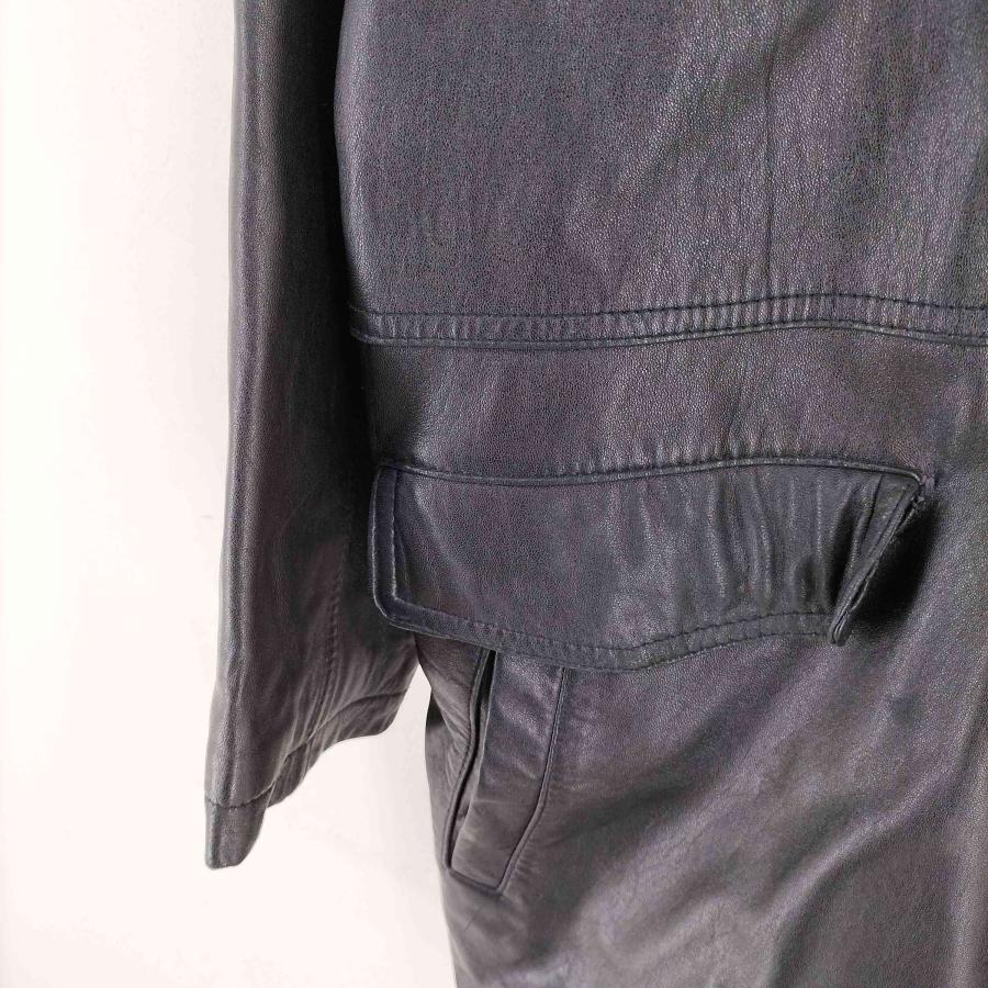 USED古着(ユーズドフルギ) {{Clover}} SHEEP SKIN レザーカーコート メンズ import：L 【中古】【ブランド古着バズストア】 USED古着(ユーズドフルギ) {{Clover}} SHEEP SKIN レザーカーコート