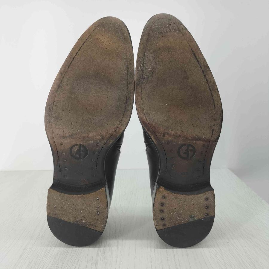 Giorgio Armani(ジョルジオアルマーニ) レザースリッポン シューズ メンズ  42 1/2 【中古】【ブランド古着バズストア】 GIORGIO ARMANI Giorgio Armani(ジョルジオアルマーニ) レザー