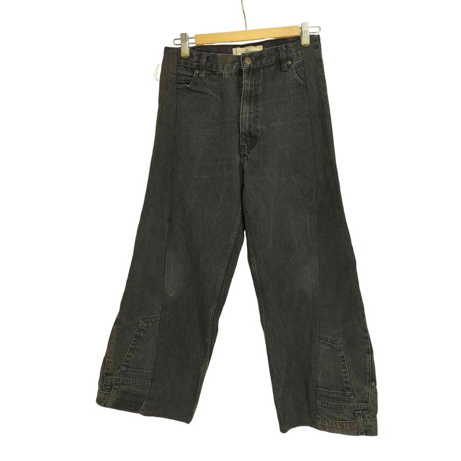 USED古着(ユーズドフルギ) リメイク ワイドストレート ブラックデニム