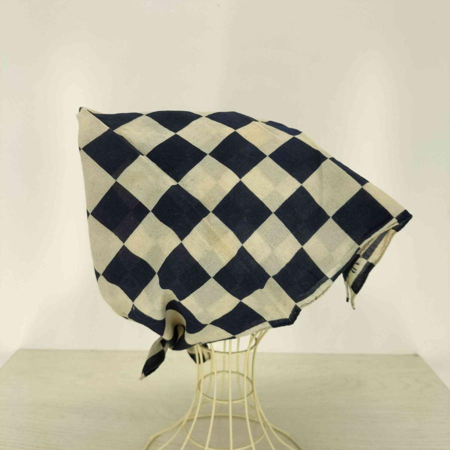 TENDERLOIN（テンダーロイン） チェック柄 ロゴプリントバンダナ