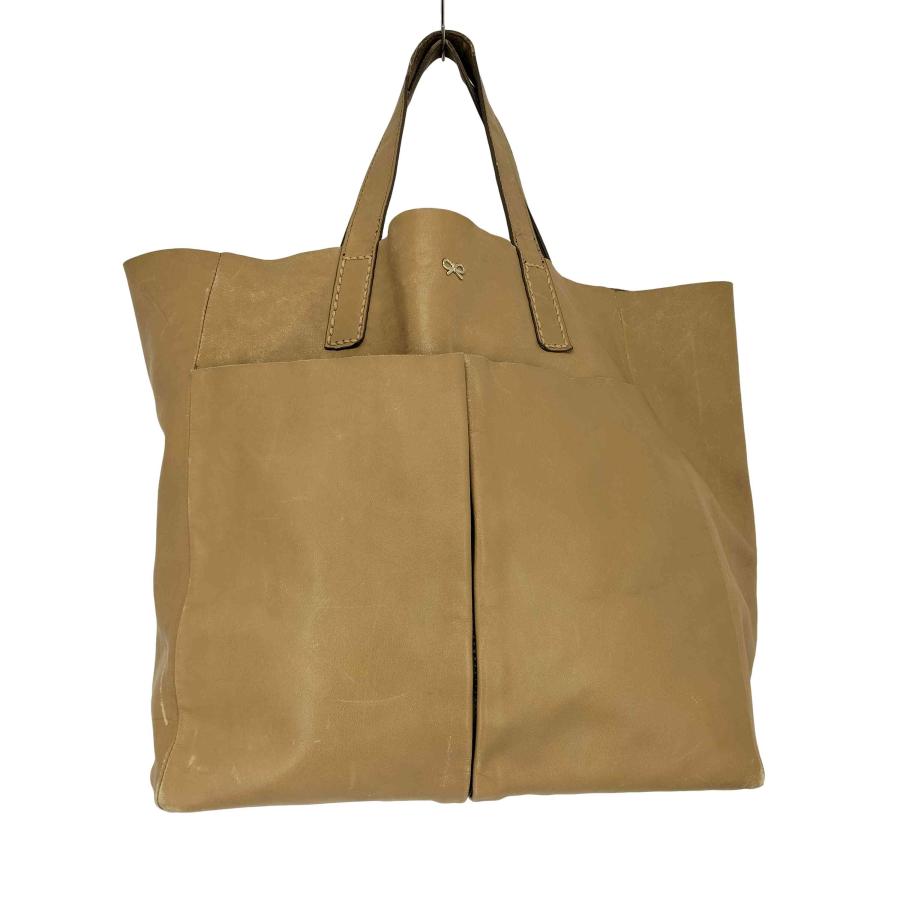 超美品 アニヤ・ハインドマーチ BITS BOBS 本革ハンドバッグ　ブラック 超美品 アニヤ・ハインドマーチ BITS BOBS 本革ハンドバッグ ブラック