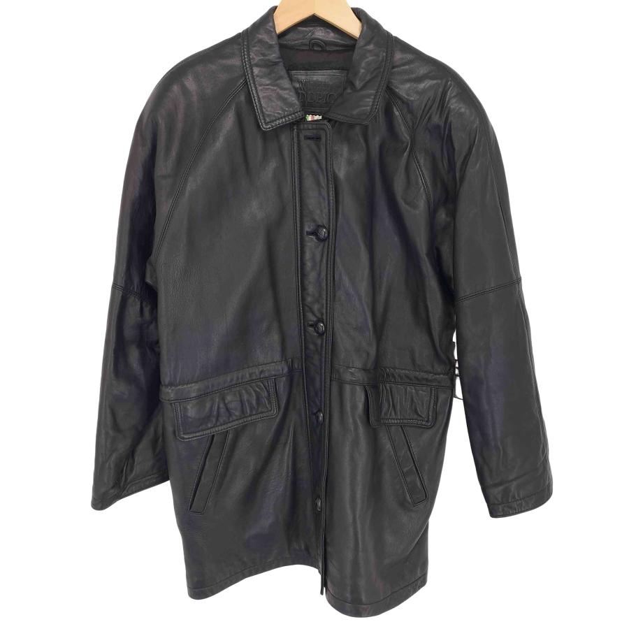 USED古着(ユーズドフルギ) DOPIO レザーカーコート メンズ  13【中古】【ブランド古着バズストア】 USED古着(ユーズドフルギ) DOPIO レザーカーコート メンズ 13 中古