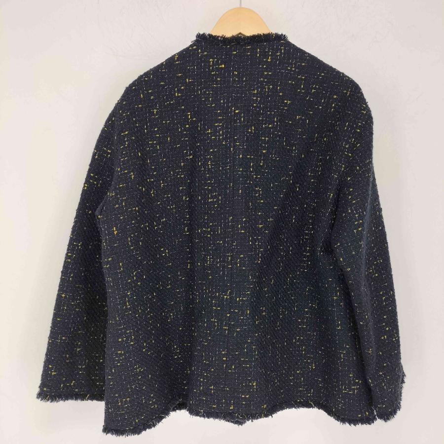 PLST（プラステ） ツイードノーカラージャケット レディース JPN：M