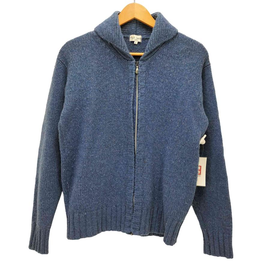 【激レア】ポールスミス　モヘアカーディガン　ゆるだぼ　完売モデル ウィメンズ シャギーニット カーディガン（グレイッシュブルー