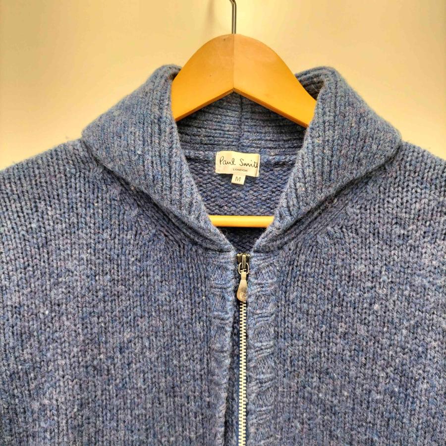 【激レア】ポールスミス　モヘアカーディガン　ゆるだぼ　完売モデル ウィメンズ シャギーニット カーディガン（グレイッシュブルー