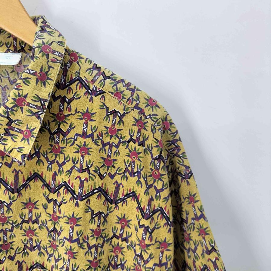patagonia(パタゴニア) A/Cシャツ 1992 DANCING PALMS/CURRY ダンシン 中古 古着 0804の画像